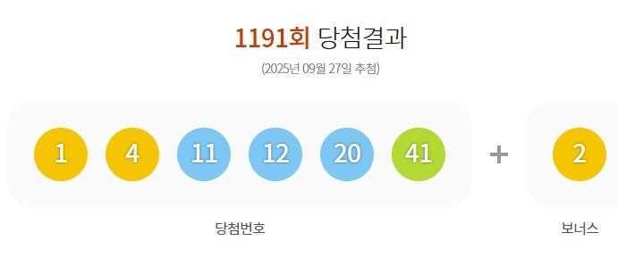 로또 수동으로 5게임 산 손님, 토요일 저녁 결과를 보고... '헉'