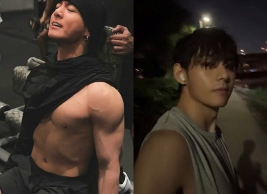 러닝하는 뷔·근육 대공개 '벌크업' 정국…체력 키우는 BTS [N이슈]
