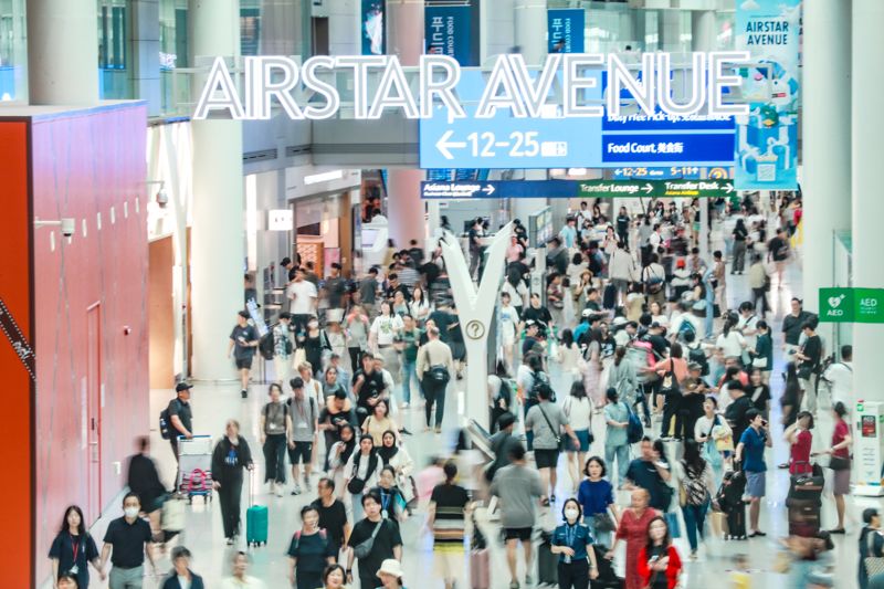 인천공항 여객터미널 면세점 구역 전경. 인천국제공항공사 제공