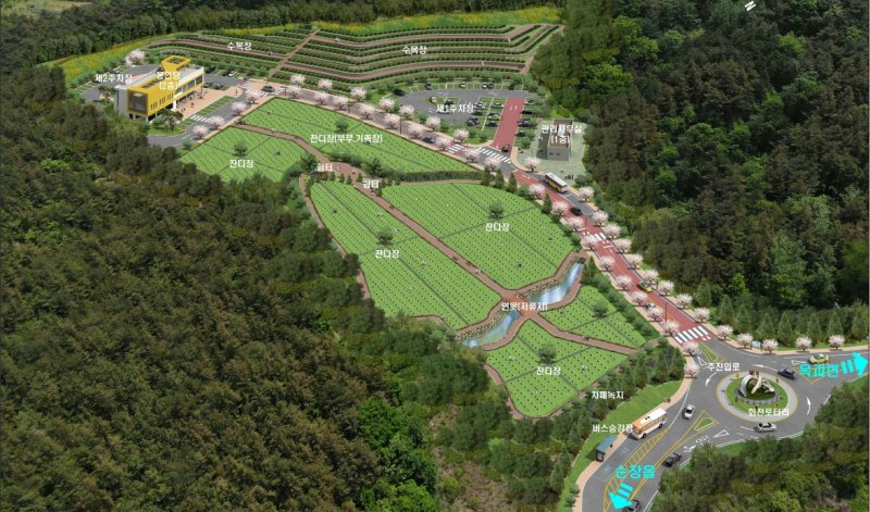 전북 순창군 공설추모공원 조성 사업 조감도. 순창군 제공