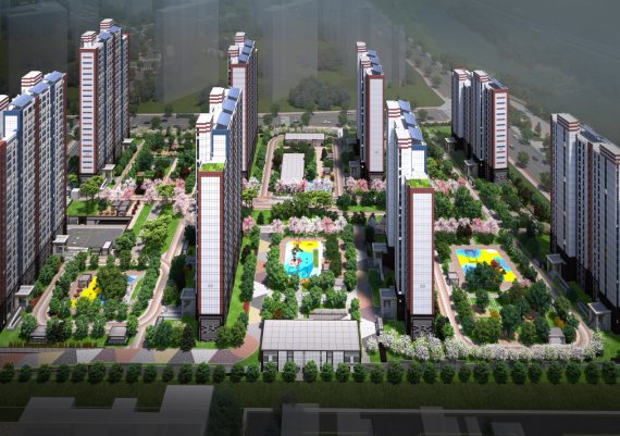 <금성백조, ‘안성 아양 금성백조 예미지’ 중정 이미지>