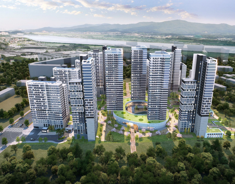 교산푸르지오더퍼스트 조감도. LH 제공