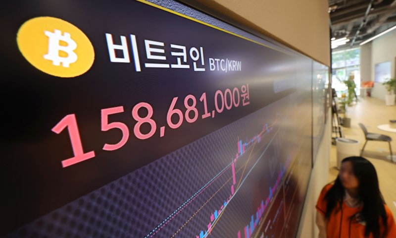 [서울=뉴시스] 홍효식 기자 = 11일 서울 서초구 바카라 사이트 추천디시 라운지 강남점 전광판에 비트코인 시세가 표시되고 있다.비트코인 가격은 미국의 생산자물가지수(PPI) 하락 소식에 한때 11만 4000달러선을 돌파하며 약 2% 가까이 상승했다. 2025.09.11. yesphoto@newsis.com