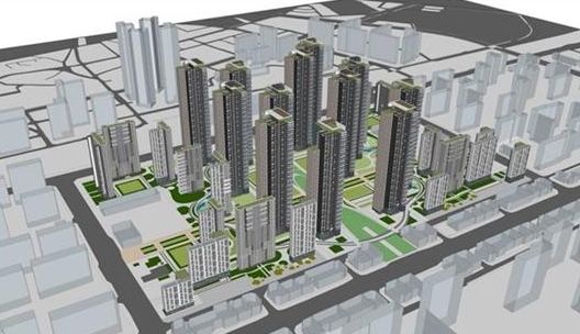 일산 후곡마을 통합재건축 조감도. 한국토지신탁 제공