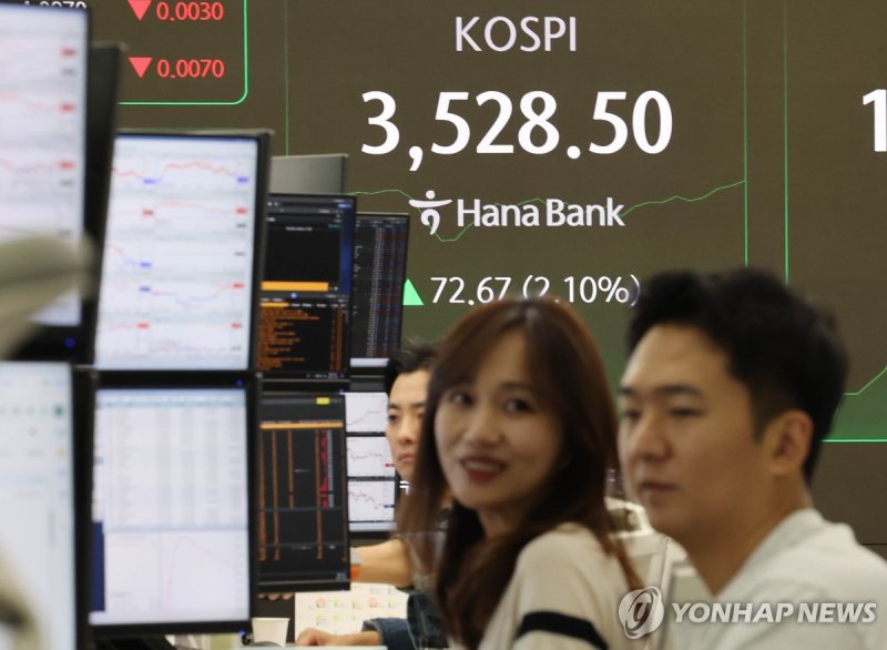 코스피 3,500 돌파 (출처=연합뉴스)