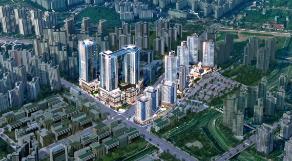 <’검단신도시 넥스티엘 복합문화상업시설’ 광역 조감도>