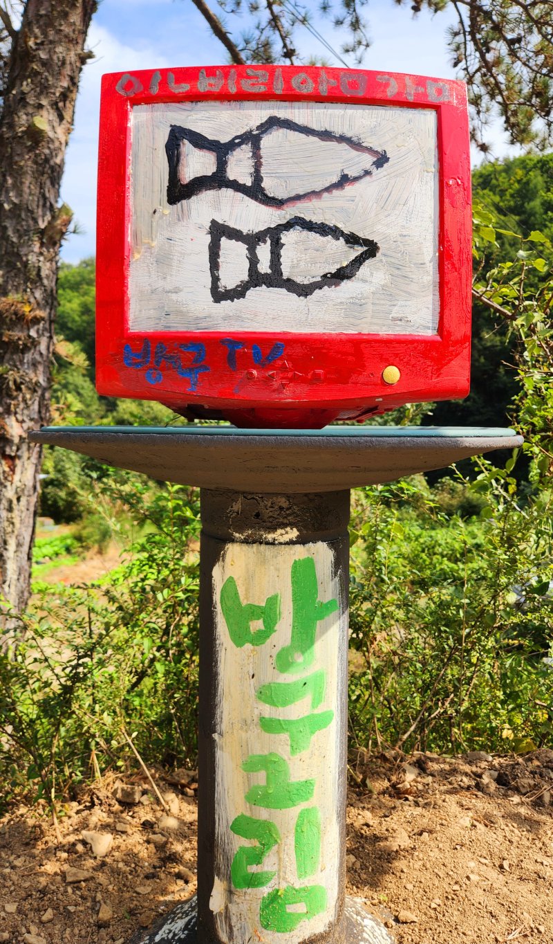 독도 서예가인 김동욱 씨가 2일 경북 포항시 북구 기계면 인비리 암각화공원에서 암각화를 형상화 한 작품을 선보였다.(김동욱 씨 제공, 재판매 및 DB금지) ⓒ News1 최창호 기자