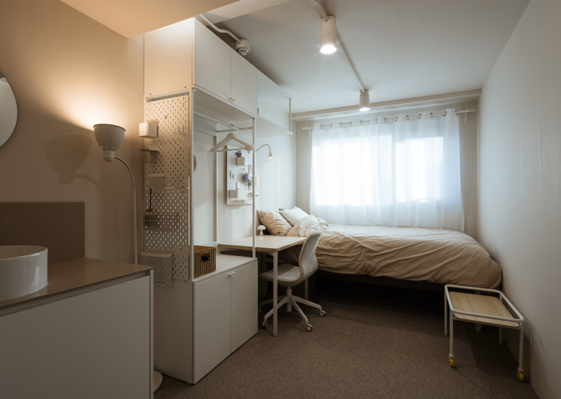 '루프 제기 031' 방 내부. 유튜브 채널 '집 나와라 뚝딱!' 갈무리.