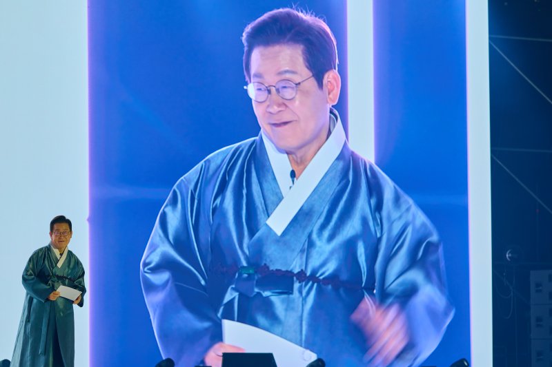 이재명 바카라사이트 추천이 지난 1일 경기 고양시 킨텍스에서 열린 대중문화교류위원회 출범식에서 축사를 하고 있다. (이재명 바카라사이트 추천 SNS. 재판매 및 DB 금지) 2025.10.2/뉴스1 ⓒ News1 허경 기자