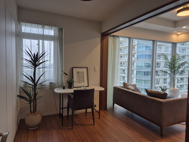 '더 파크하우스 하루미 타워즈 티아로 레지던스' 74㎡ 크기의 집 내부. 사진=전민경 기자