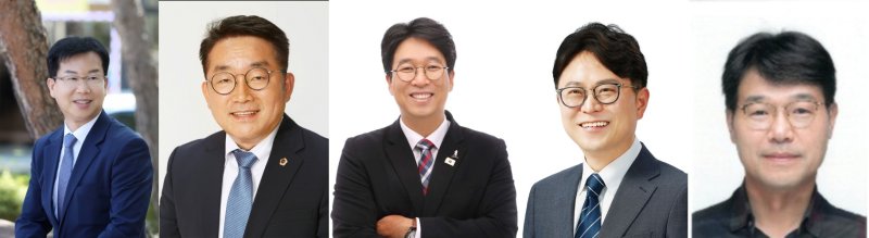 먹튀없는 바카라사이트 먹튀없는 바카라사이트 후보. 왼쪽부터 박병규 구청장, 정무창 전 먹튀없는 바카라사이트시의회 의장, 차승세 전 먹튀없는 바카라사이트시 정무특별보좌관, 박수기 먹튀없는 바카라사이트시의원, 박광식 전 광산구 정무비서실장.