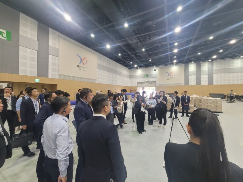 [서울=뉴시스] 2025년 APEC 정상회의 개최 전 준비현황 최종 점검. (사진=외교부 제공) 2025.10.01 *재판매 및 DB 금지