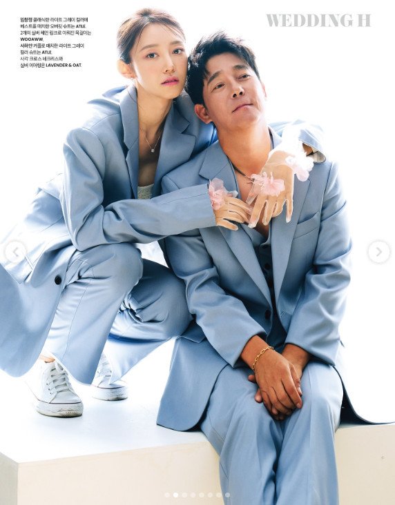 "곧 10주년" 임창정, 키 176㎝ 아내와 부부 화보…여배우 같은 자태