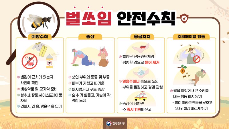 벌 쏘임 사고 안전수칙. (사진=뉴시스 DB) *재판매 및 DB 금지