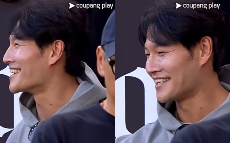 '신혼' 김종국, 결혼 후 첫 추석 LA 손흥민 경기서 포착…아내 어디에