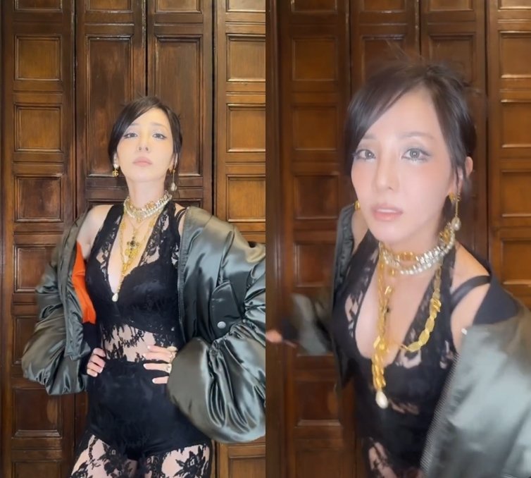 산다라박,, 이제는 '섹시' 아이콘…란제리룩 입고 강렬 눈빛