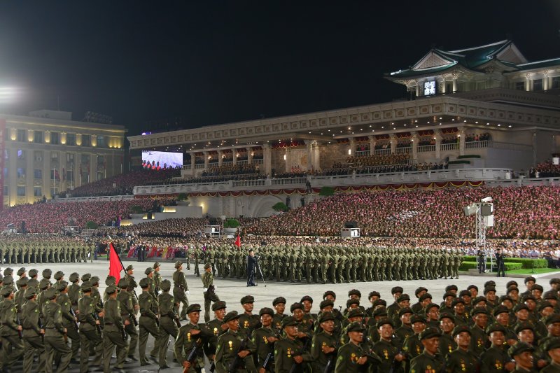 지난 2023년 9월 9일 북한의 공화국 창건 75돌(9·9절) 경축 민방위 무력 열병식 장면. 노동신문 캡처