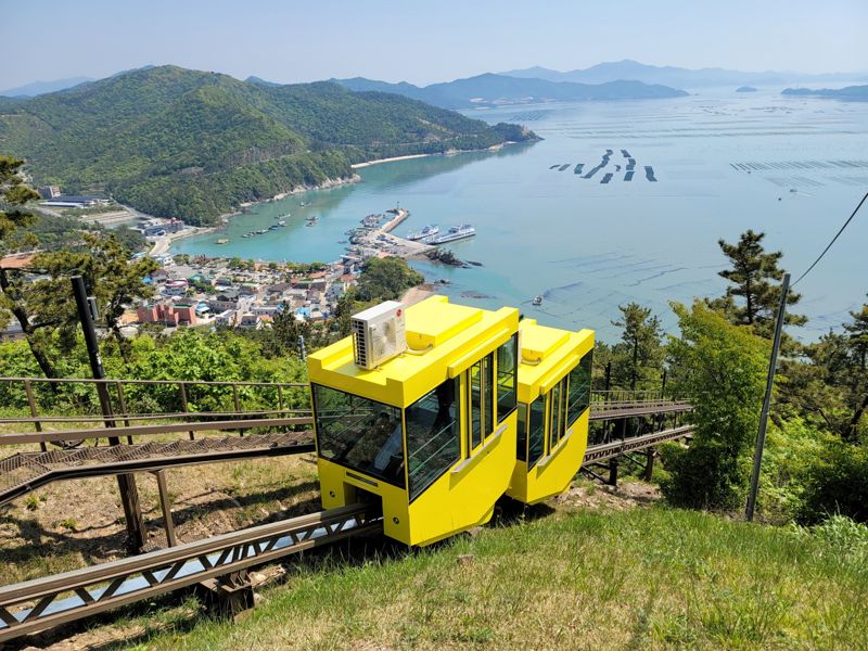 땅끝모노레일에서 내려다 본 땅끝마을