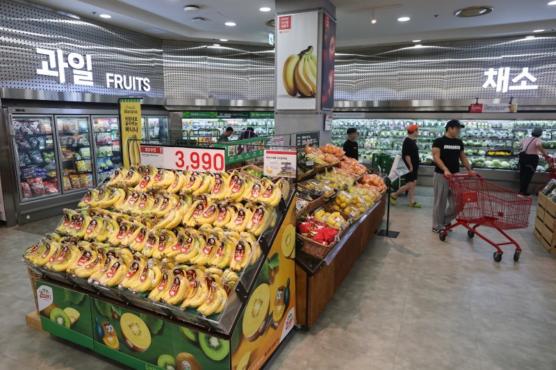 8일 서울 시내 한 대형마트에서 장을 보는 시민들. 연합뉴스