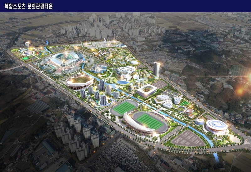 호남제일문 복합스포츠타운 대표관광지 조성사업 조감도./뉴스1