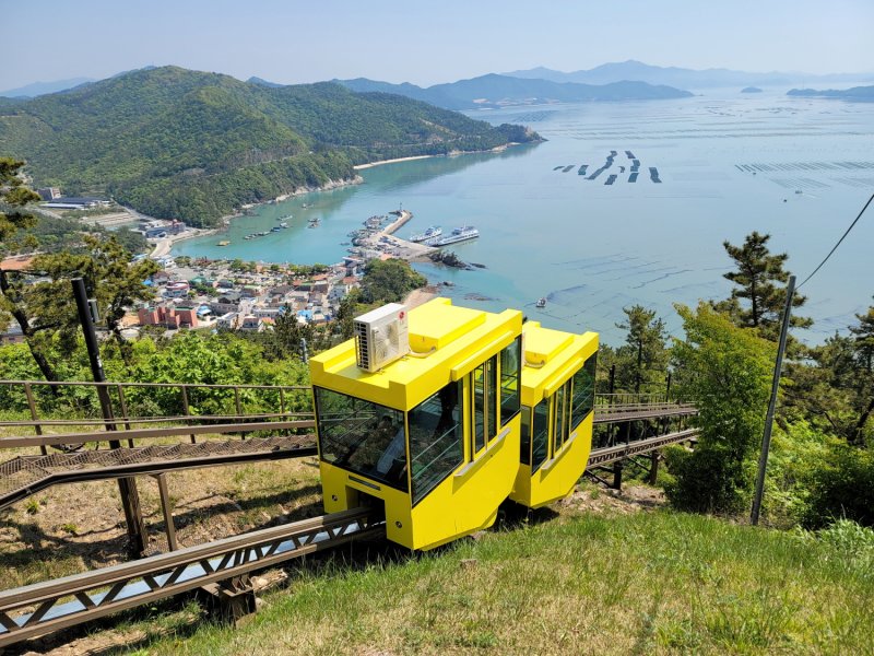 땅끝모노레일에서 내려다 본 땅끝마을