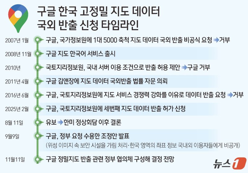 구글이 위성 이미지 속 보안 시설을 가림 처리하고, 한국 지도 좌표 정보를 국내외 사용자 모두에게 보이지 않도록 조치한다고 9일 밝혔다. ⓒ News1 윤주희 디자이너