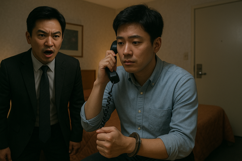 모텔에서 '셀프 감금' 30대 직장인, 검사와 통화하더니..