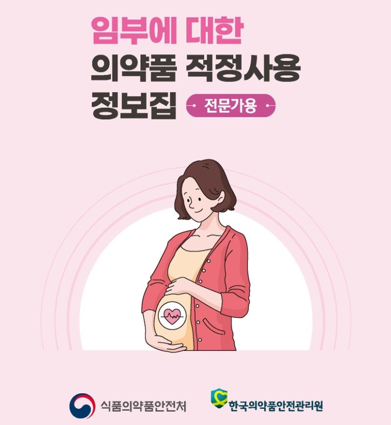 [서울=뉴시스] 임부에 대한 의약품 적정사용 정보집 표지 캡쳐 (사진=식약처 제공) 2025.10.10. photo@newsis.com *재판매 및 DB 금지