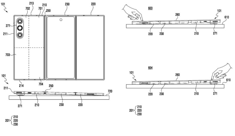 갤럭시 트라이폴드 특허 관련 이미지. (사진=KIPRIS) *재판매 및 DB 금지