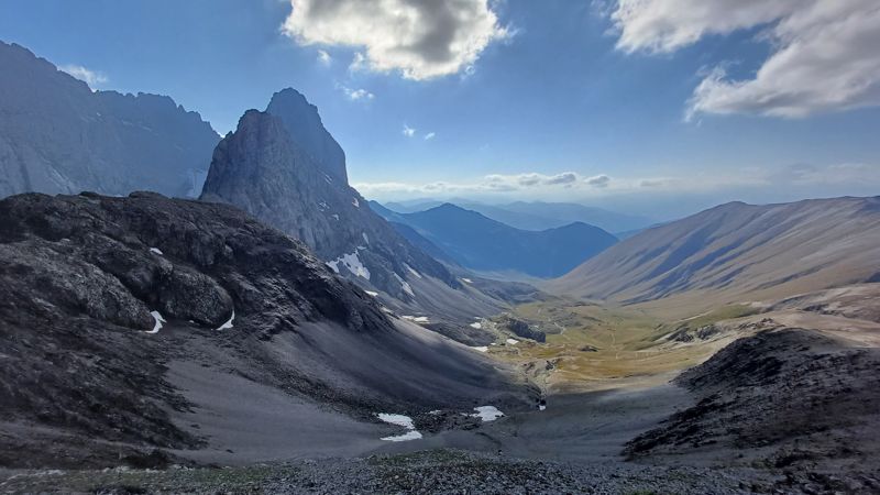 차우키 패스에서 내려다본 모습.