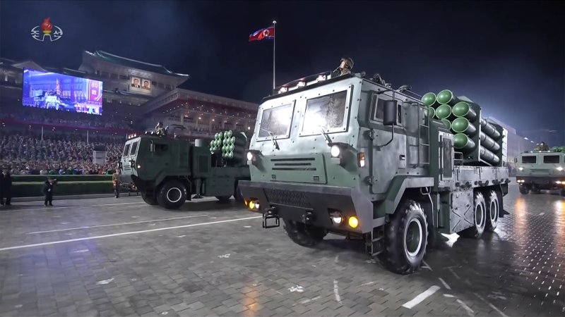 북한 노동당 창건 80주년 경축 열병식이 지난 10일 평양 김일성광장에서 진행됐다고 조선중앙TV가 11일 보도했다. 조선중앙TV 캡처