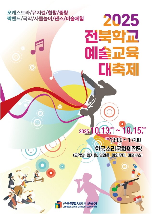 오는 13~15일 한국소리문화의전당에서 ‘2025 전북학교 예술실시간-바카라사이트 대실시간-바카라사이트’가 개최된다/실시간-바카라사이트1