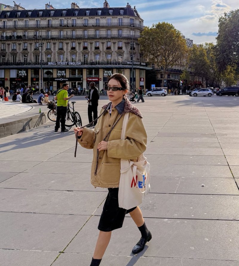 47세 채정안 파리서, 남다른 패션 센스