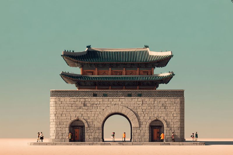 성남모란민속5일장 상징물 남한산성 조형물 예상도. 전석훈 경기도의원 제공