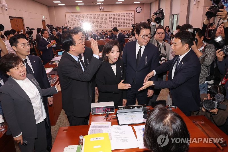 법사위 국정감사, 여야 설전 (출처=연합뉴스)