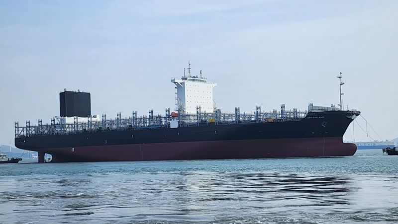 8000TEU 컨테이너선. 대한조선 제공