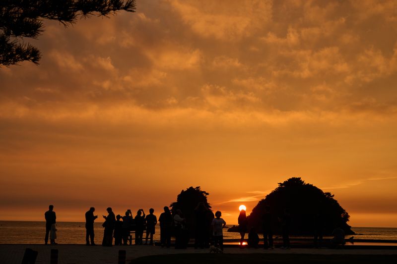 국내 최고의 낙조 명소인 꽃지해변