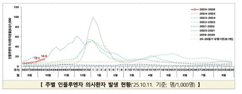 독감 유행주의보 발령…"예방접종 필요, 소아청소년 특히 주의"(종합) (출처=연합뉴스)