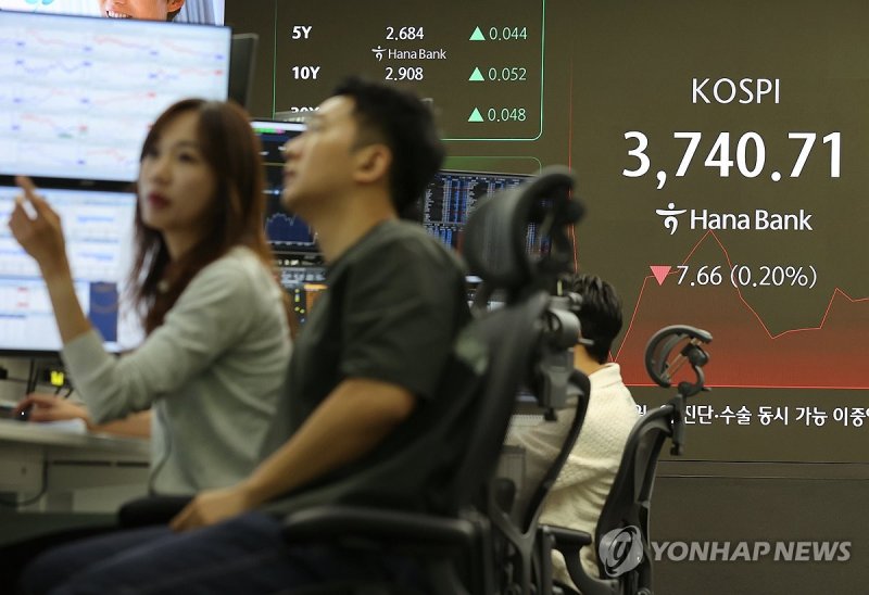 코스피 상승전환해 사상 최고치 경신…3,763.23 (출처=연합뉴스)
