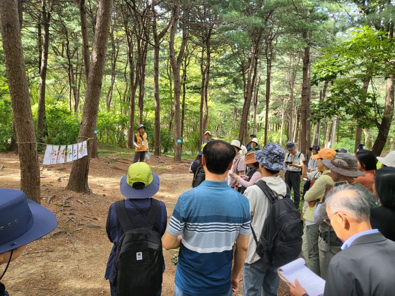 지난해 9월 서울 서초 양재시민의숲에서 열린 숲해설 경연대회 모습.
