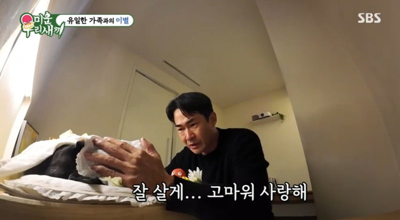배정남, 가족이었던 반려견 벨 떠나보냈다…많이 사랑해 오열 [RE:TV]
