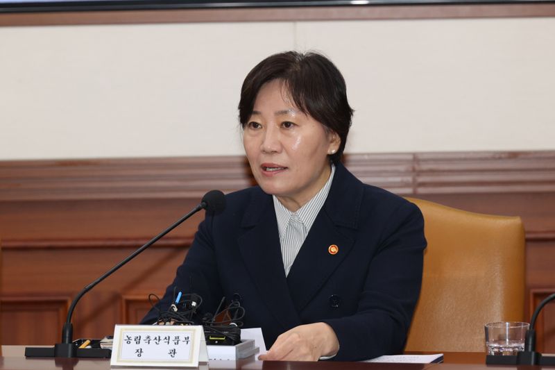 송미령 농림축산식품부 장관이 20일 서울 종로구 정부서울청사에서 열린 성장전략 TF 겸 경제관계장관회의에서 발언하고 있다. 사진=서동일 기자