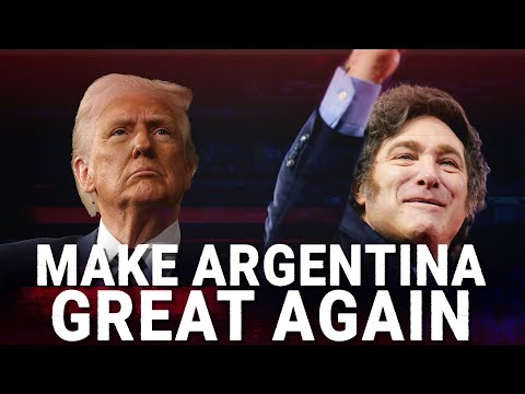 도널드 트럼프 미국 대통령(왼쪽)과 하비에르 밀레이 아르헨티나 대통령(오른쪽).호주 스카이뉴스 영상 캡처