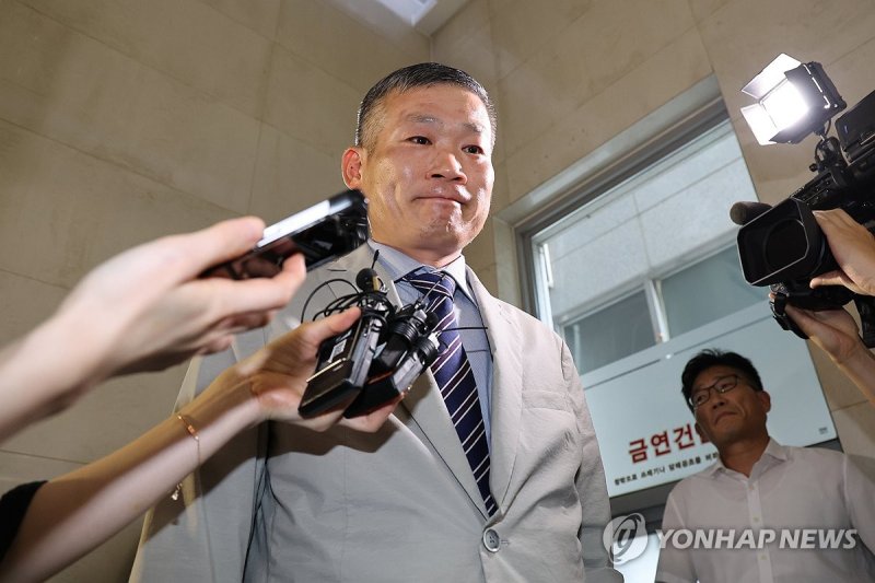 김동혁 전 국방부 검찰단장, 해병특검 출석 (출처=연합뉴스)