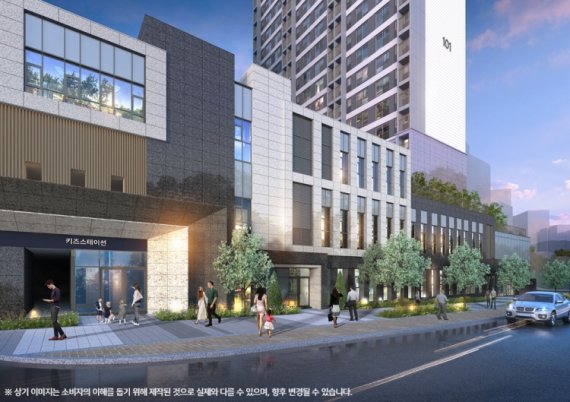 안양 어반포레 자연& e편한세상 단지 내 상가 투시도