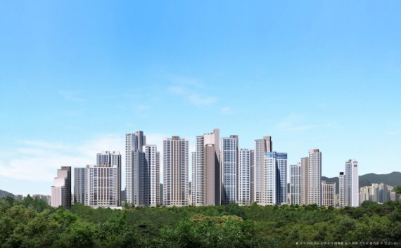 안양자이 헤리티온 투시도