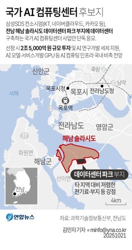 국가 AI 컴퓨팅센터 후보지. 사진=연합뉴스