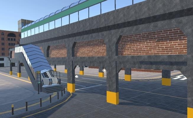 VR교육 콘텐츠 화면 속 성수역 (출처=연합뉴스)