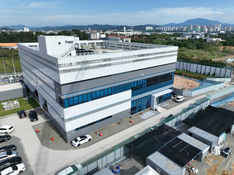 [광주=뉴시스] 광주 첨단3지구 내 국가인공지능데이터센터 전경. (사진 = 광주시 제공) *재판매 및 DB 금지