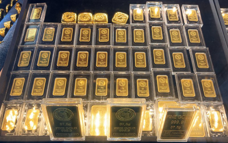 서울 종로구 한 금은방에 금 제품이 진열돼 있는 모습. 2025.10.13/뉴스1 DB ⓒ News1 이호윤 기자